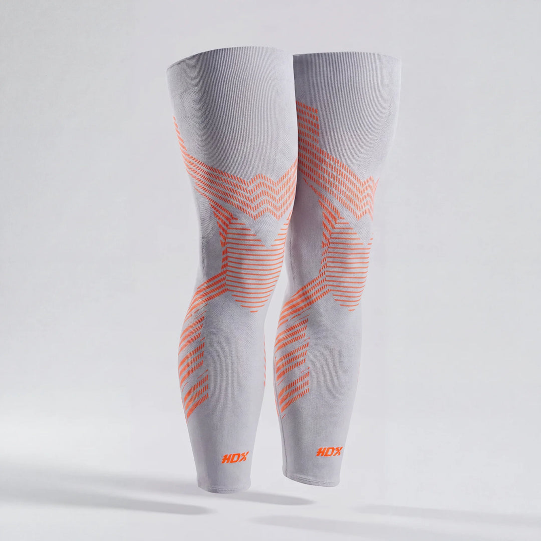 KneeMax | Compression Sleeves Grey Orange